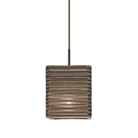 Besa Lighting Kirk 6 Cord Pendant, Bronze Finish, 1x9W LED 1JT-KIRK6-LED-BR